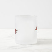 炎として赤い霜降りマグ フロストグラスマグカップ (中央)