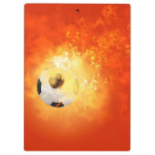 炎との飛んでいるなサッカー クリップボード (裏面)