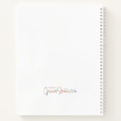 炎とアイリスのスパイラルノート ノートブック (裏面)