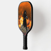 炎とスカルで死神 ピックルボールラケット (左)