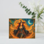 炎と三日月を纏う魔女 シーズンポストカード (スタンド正面)