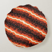 炎と夜の枕 ラウンドクッション (裏面)