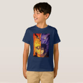 炎と影 - オリジナルアニメインプットデザイン Tシャツ (正面フル)