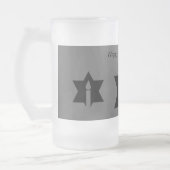 炎と星 –  フロストグラスビールジョッキ (左)