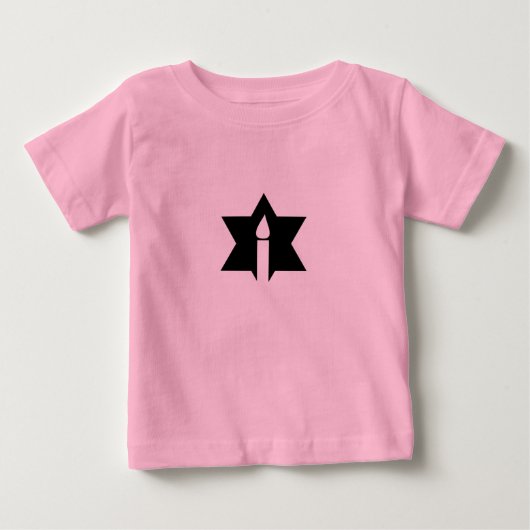 炎と星 – ベビーTシャツ (正面)