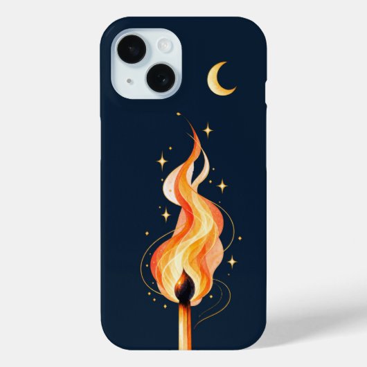 炎と月 スマホケース Case-Mate iPhoneケース (裏面)
