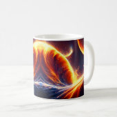 炎と水と宇宙 コーヒーマグカップ (正面右)