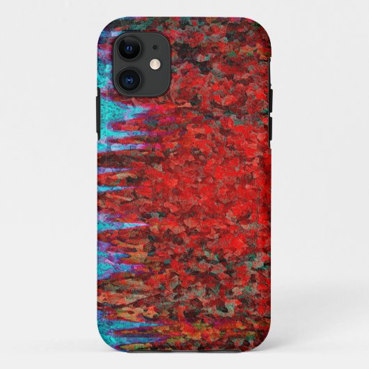 炎と氷のテクスチャ Case-Mate iPhoneケース (裏面)