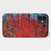 炎と氷のテクスチャ Case-Mate iPhoneケース (裏面(横))