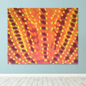 炎と火の抽象芸術アートプリント キャンバスプリント (インサイチュ (ウッドフロア))