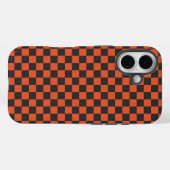 炎と灰色の市松模様 Case-Mate iPhoneケース (裏面 (横))