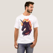炎と炎のユニコーン (1) Tシャツ (正面フル)