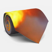 炎と燃える消防士のタイ ネクタイ (ロール)