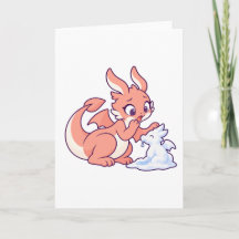 炎と雪解けのドラゴン 冬のカード
