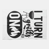 炎と風味：料理の情熱 キッチンタオル (横)