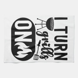 炎と風味：料理の情熱 キッチンタオル