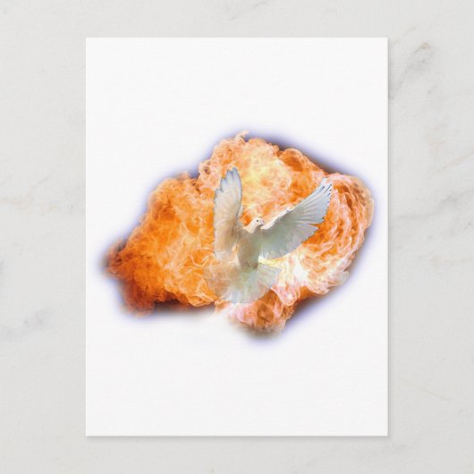 炎と鳩としての聖霊 ポストカード (正面)