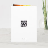 炎に包まれたハロウィーンの骨格 カード (裏面)