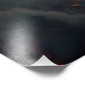 炎に包まれたフェニックス・バード フォトプリント            (角)