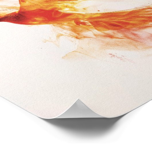 炎に包まれた信仰アート創造の聖霊, P ポスター (角)