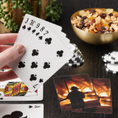 炎に包まれた消防士 トランプ (インサイチュ)