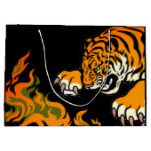 炎に包まれた虎 ラージペーパーバッグ (裏面)