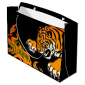 炎に包まれた虎 ラージペーパーバッグ (裏面アングル)
