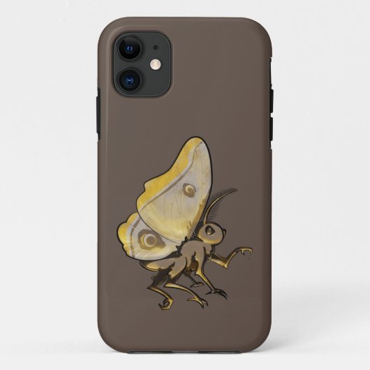 炎に輝く蛾 Case-Mate iPhoneケース (裏面)