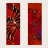 炎のしおりとして赤 (正面&裏面)