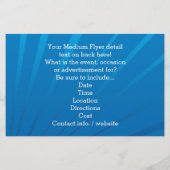 炎のついた赤いレーシングカー 男の子の誕生日パーティー チラシ (裏面)