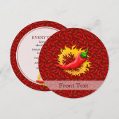 炎のとうがらし 招待状 (正面/裏面)