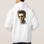 炎のようなシルエット パーカ (裏面)