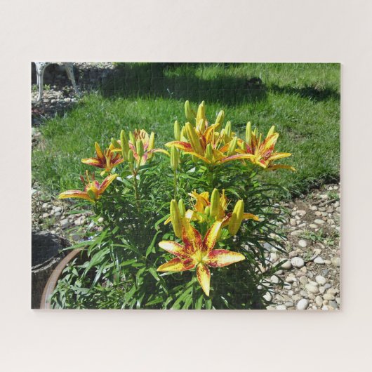炎のようなユリの花 ジグソーパズル (横)