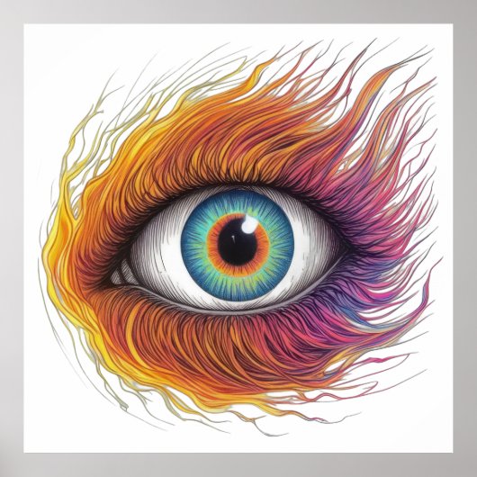 炎のような視線 ポスター (正面)