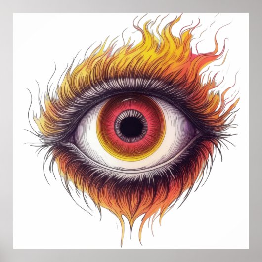 炎のような視線 ポスター (正面)