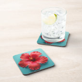 炎のような赤いハイビスカス コースター (右側)