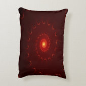 炎のような赤い輝きの渦巻きグラデーション アクセントクッション (裏面(縦))
