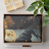 炎のような赤毛のヒマワリ収穫の魔女 薄葉紙 (ギフト)