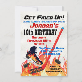 炎のアイスクホッケー スケートパーティー 招待状