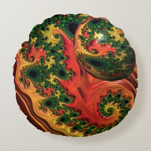 炎のエレガンス – A勉強in Complexity Coxsion ラウンドクッション (正面)