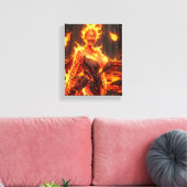 炎のエレメント キャンバスプリント (インサイチュ (リビング))