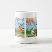 炎のオレンジは私のお尻の一見を大きくさせますか。 コーヒーマグカップ (中央)