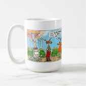 炎のオレンジは私のお尻の一見を大きくさせますか。 コーヒーマグカップ (左)