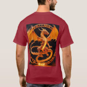 炎のオロボロス・ドラゴンTシャツ Tシャツ (裏面)
