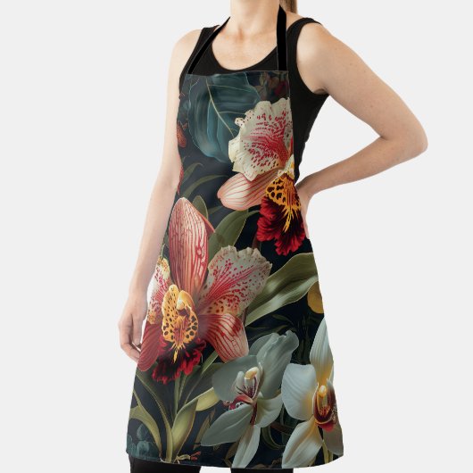 炎のオーキッドスペクトラムウォーター色 エプロン (インサイチュ)