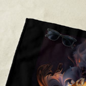 炎のキツネ ビーチタオル (インサイチュ)