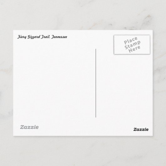 炎のギザードトレイルテネシーはがき ポストカード (裏面)