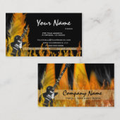 炎のギターの名刺 名刺 (正面/裏面)