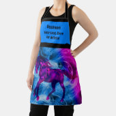 炎のギャロピンブラックホースパーソナライズされた エプロン (インサイチュ)