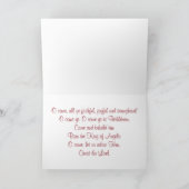 炎のクリスマスカードとして赤 シーズンカード (内部)